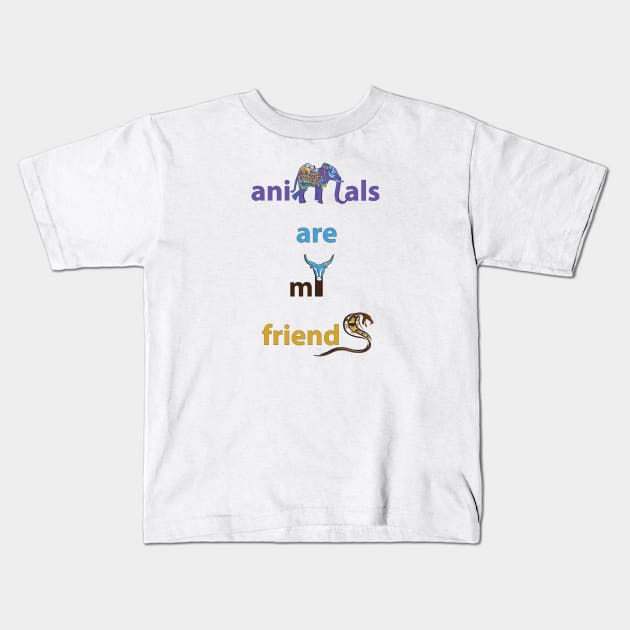 Animals Kids T-Shirt by dddesign